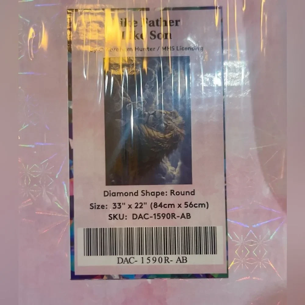 RARE DISCONTINUED Diamond Art Club “Like Father Like Son” – Abraham Hunter New - Picture 2 of 5